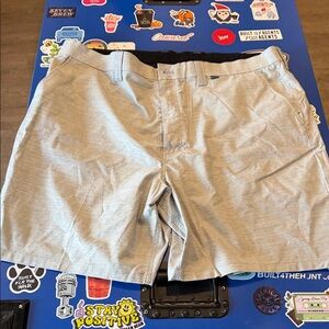 Men’s 46B Hurley Classic Gray Flat Front Shorts